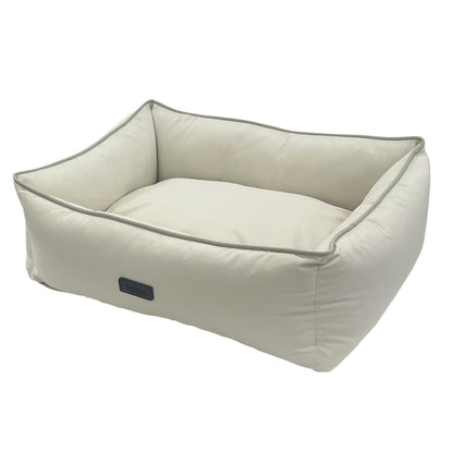 Komfortbett eckig "SEIRA“ in Pastellbeige