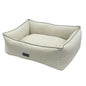 Komfortbett eckig "SEIRA“ in Pastellbeige