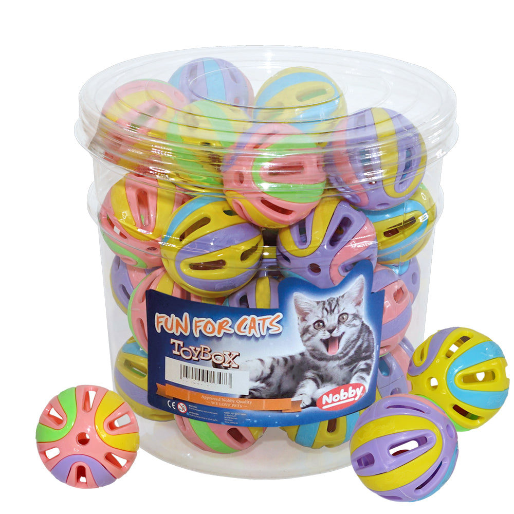 Vorratspack Katzenball mit Glocke – 48 Stück | ToyBox