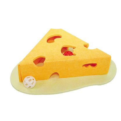 Filzspielzeug "Cheese" mit 2 Glockenbällen