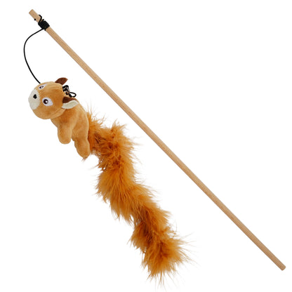 Katzenangel mit Eichhörnchen & Katzenminze – 66 cm