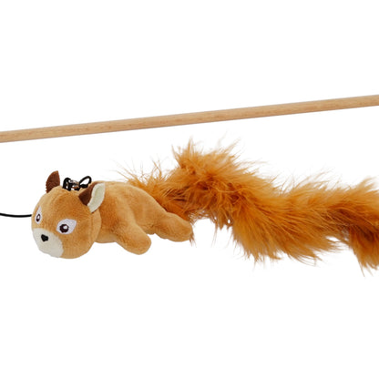 Katzenangel mit Eichhörnchen & Katzenminze – 66 cm
