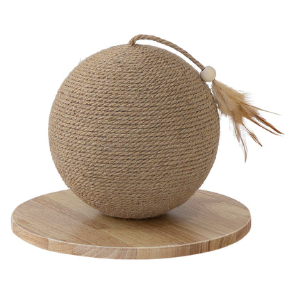 Kratzkugel "MANE" für Katzen aus Holz