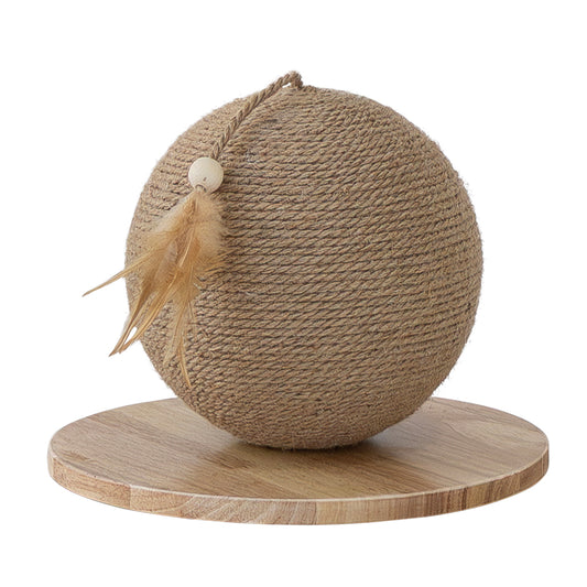 Kratzkugel "MANE" für Katzen aus Holz