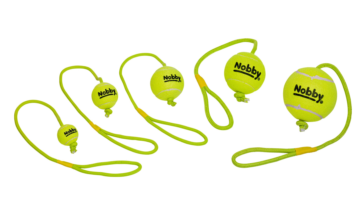 Tennisball mit Wurfschlaufe