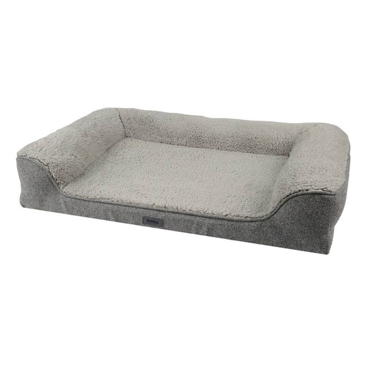 Komfortsofa eckig mit Rand "CALBU" grau