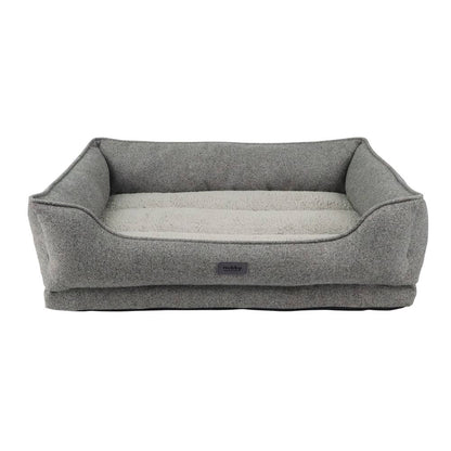 Komfortbett "CALBU" eckig grau