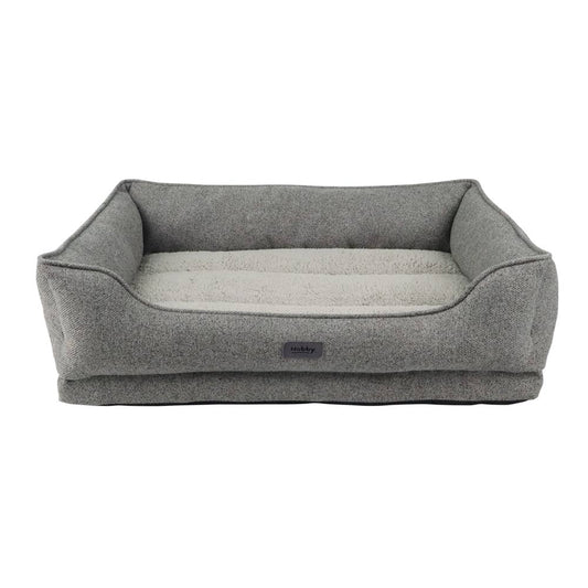 Komfortbett "CALBU" eckig grau