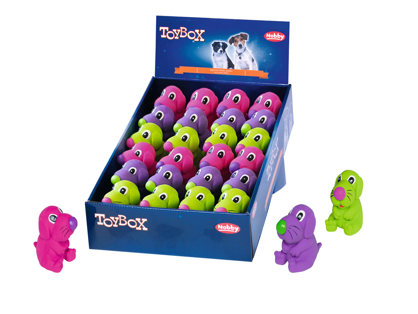 Vorratspack Latex Spielzeuge für Hunde