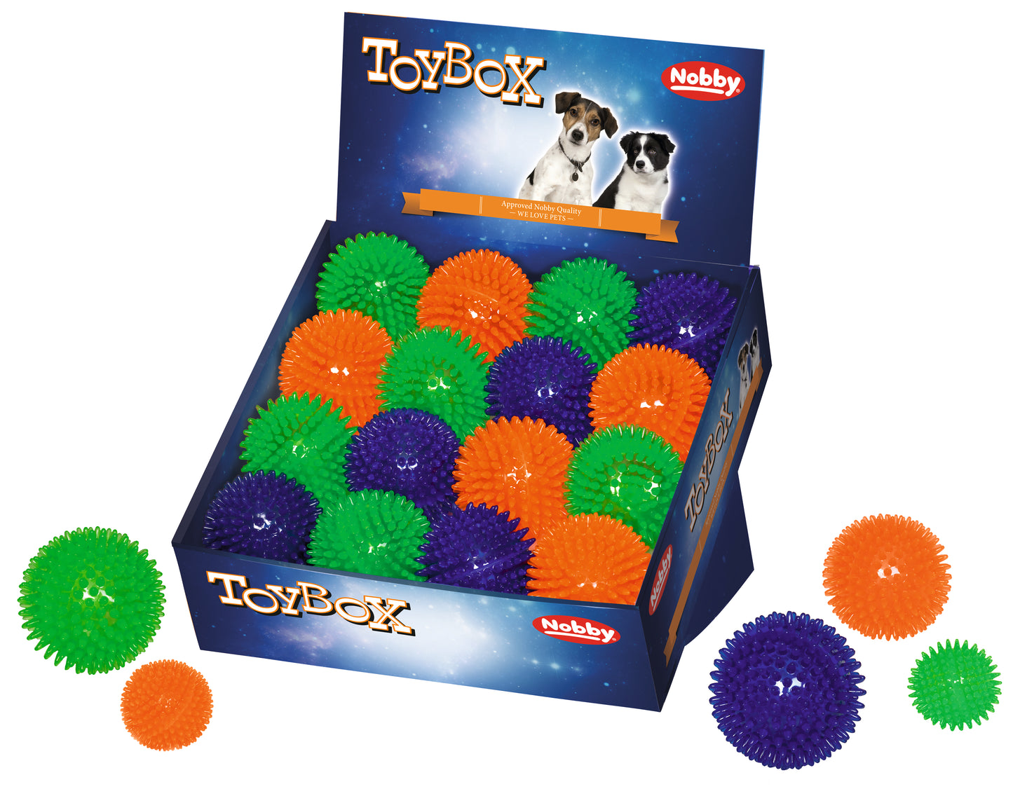 Vorratspack TPR Spielzeug-Ball "Spiky"