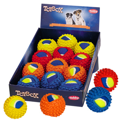 Vorratspack Vollgummi-Noppenball mit Tennisball