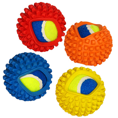 Vorratspack Vollgummi-Noppenball mit Tennisball