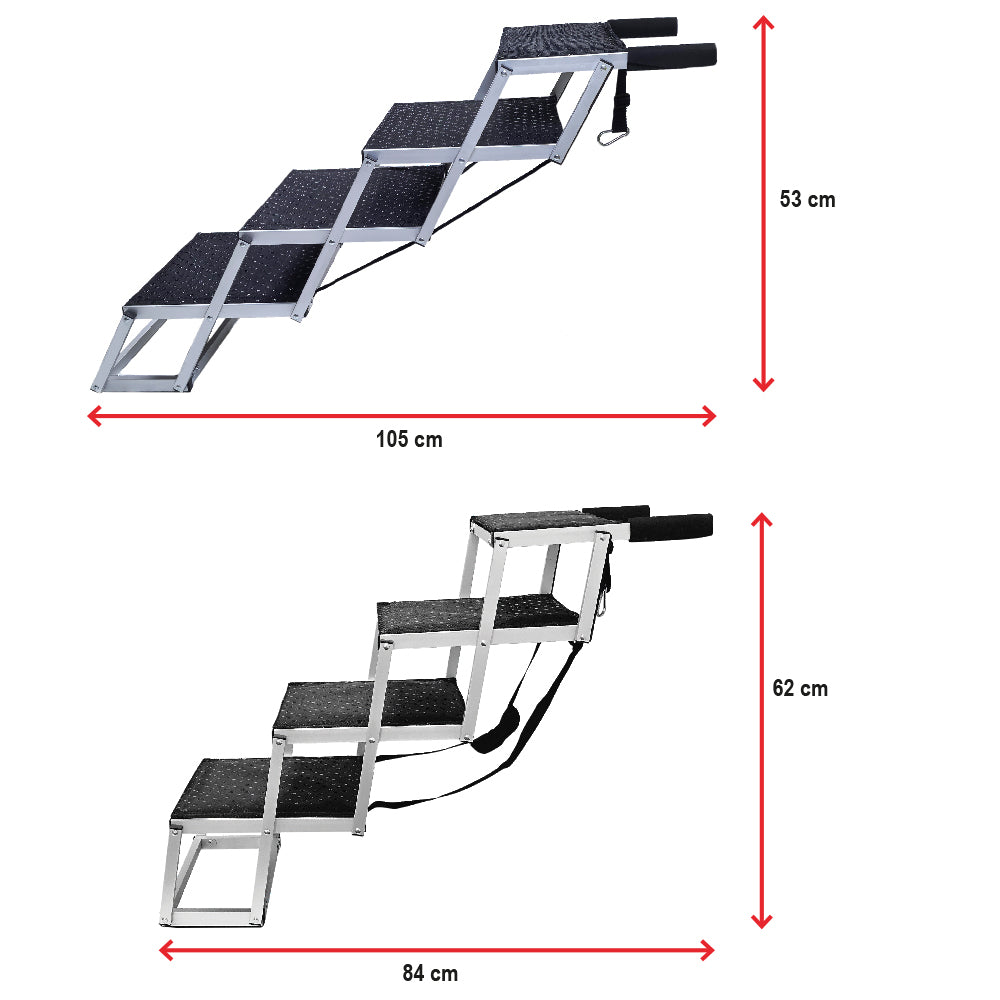 Aluminium Falt-Treppe, 4-stufig