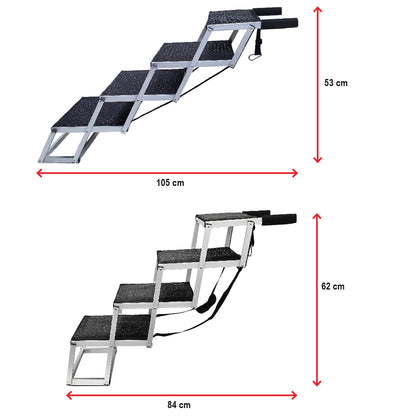 Aluminium Falt-Treppe, 4-stufig