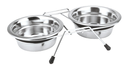 Doppelnapf Edelstahl "SILENT DINER"