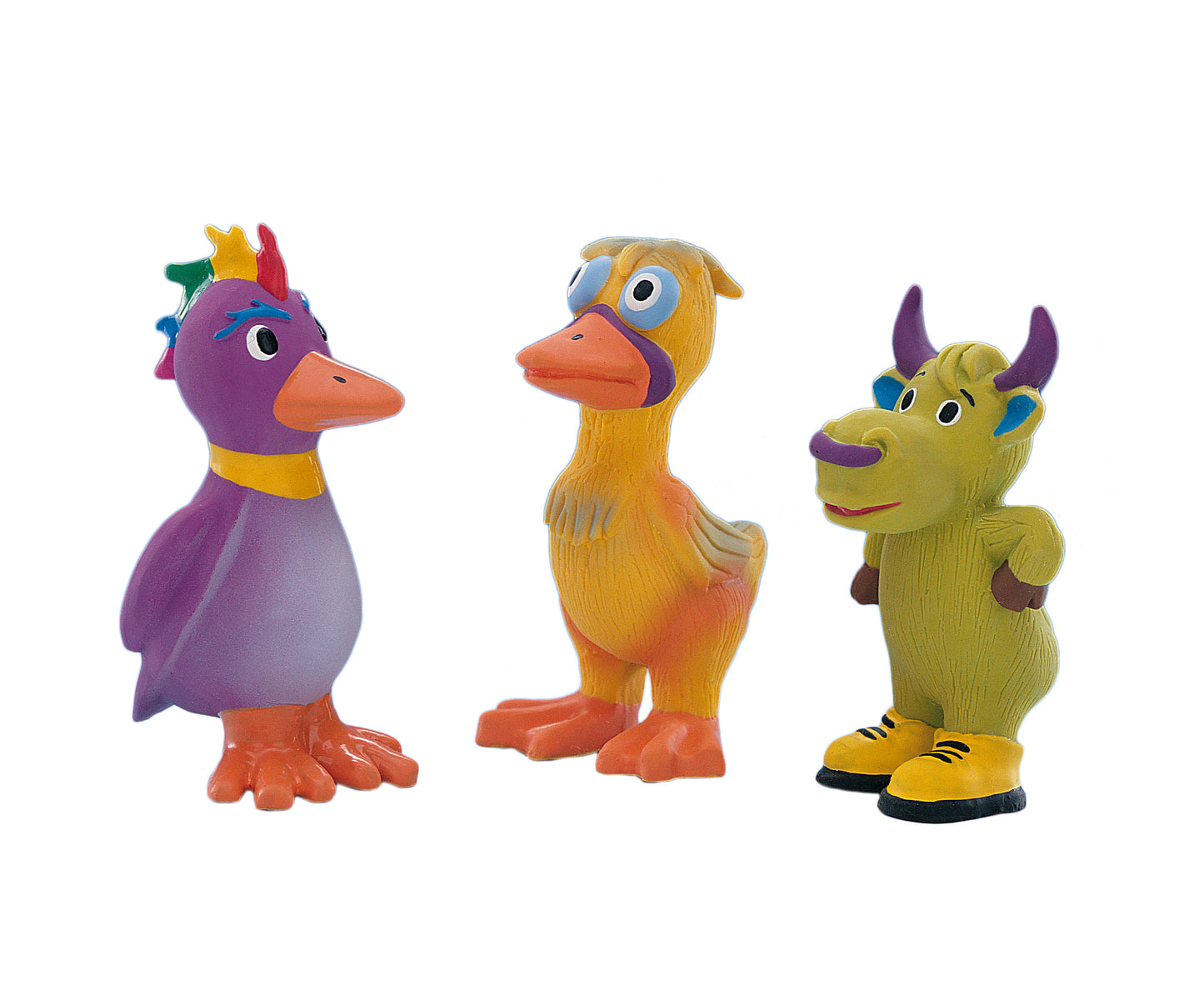Latex Vogel, Ente und Kuh