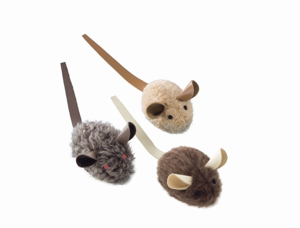 Plüschmaus mit Lederschwanz