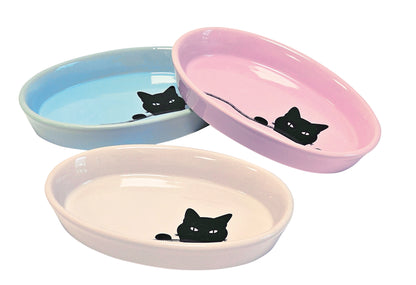 Katzen Keramik Schale oval „Wilson“