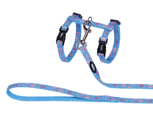 Katzengarnitur "Heart Light Blue"