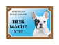 Warntafeln Französische Bulldogge