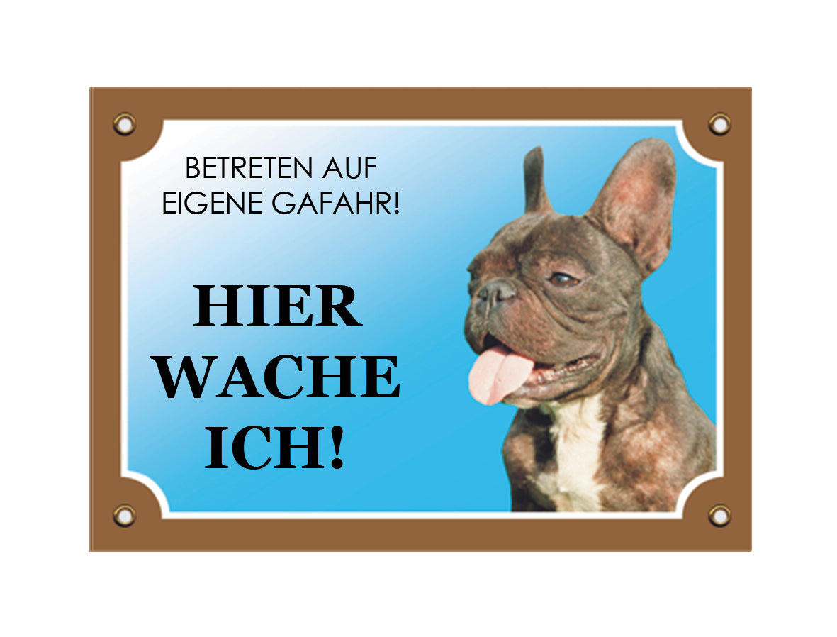 Warntafeln Französische Bulldogge